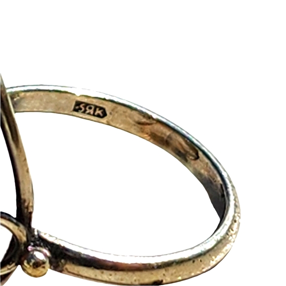 Sterling silver baltic amber ring size 6.5 Finland Sweden Maker's Mark S… - Picture 6 of 8